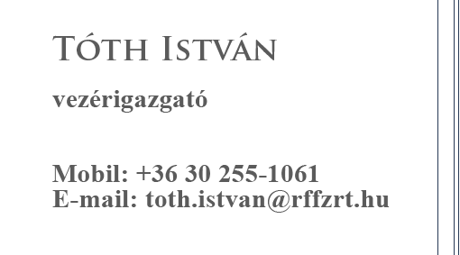 Tóth István - vezérigazgató